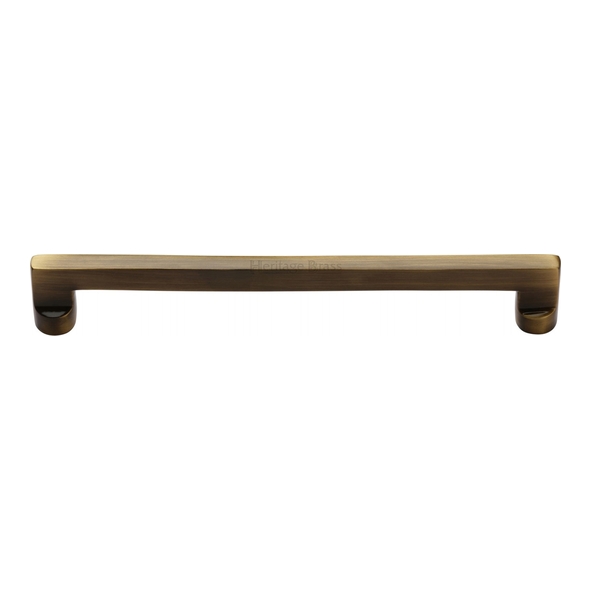 C0345 256-AT • 256 x 273 x 35mm • Antique Brass • Heritage Brass Trident Cabinet Pull Handle